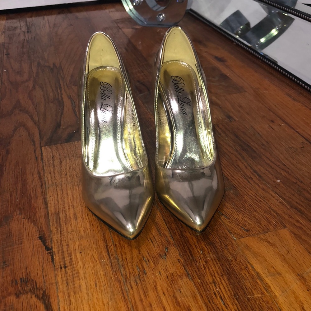 Gold heels